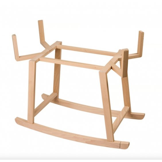 Rocking moses basket base natural