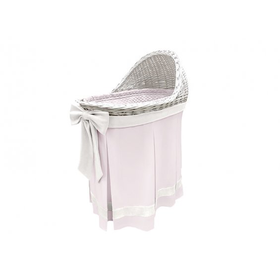 Bassinet with ecru skirt