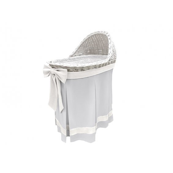 Bassinet with ecru skirt