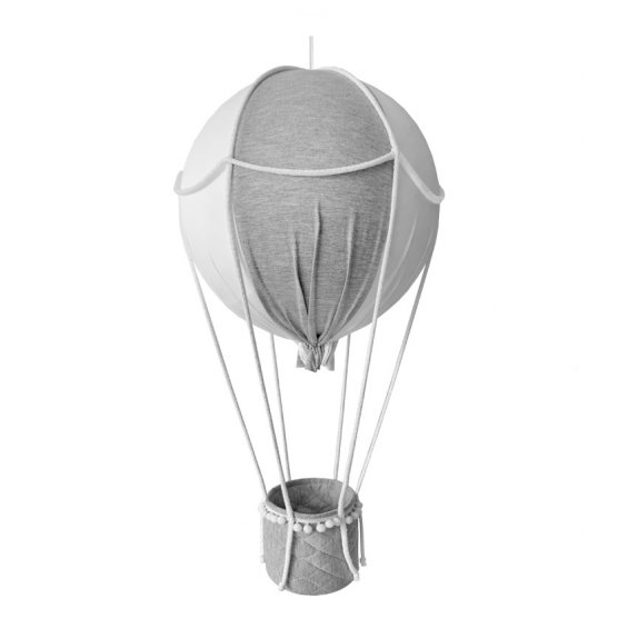 Decorative grey hot-air balloon