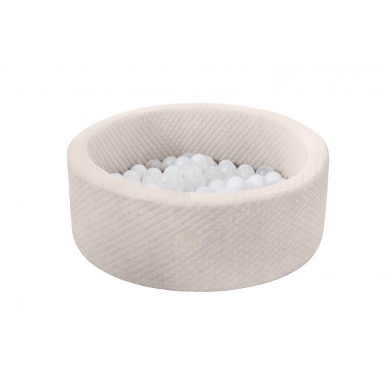 Dry pool with balls baby beige
