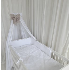Blanchette linen baby bedding