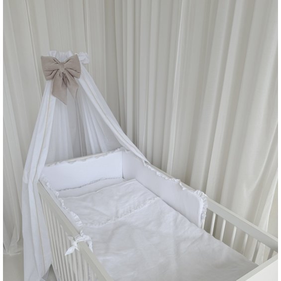 Blanchette linen baby bedding