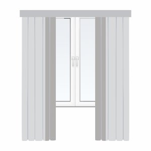 Smooth curtains with cuff