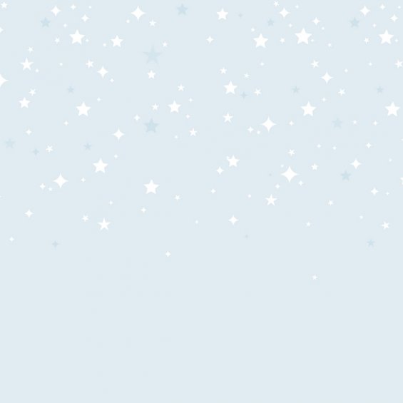 Blue wallpaper with falling stars