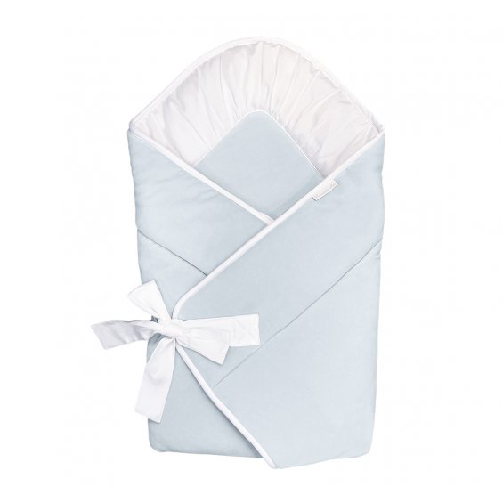 Newborn velour sleeping bag baby blue
