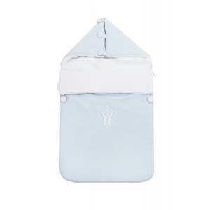 Blue velour sleeping bag 
