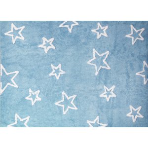 Azure rug with stars