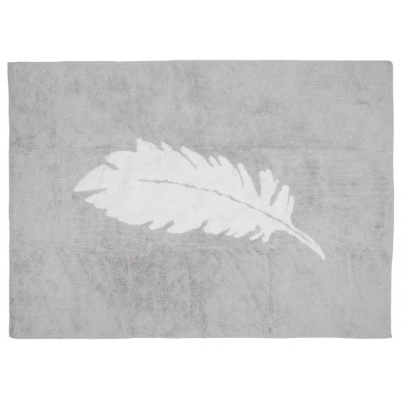 Grey carpet with white feather Rugs Rugs Shop online Caramella