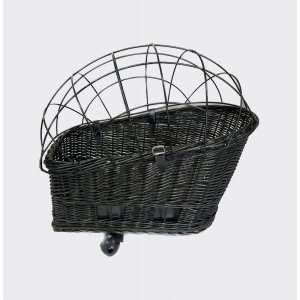 Graphite bicycle rack basket with cushion anthracite