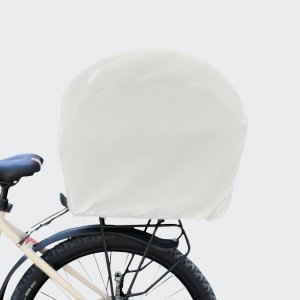 Rainproof cover for a bicycle basket