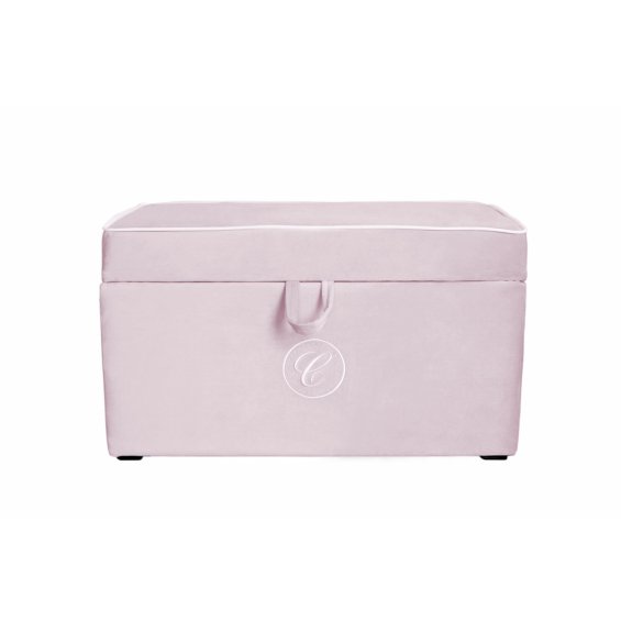 Pink trunk with emblem