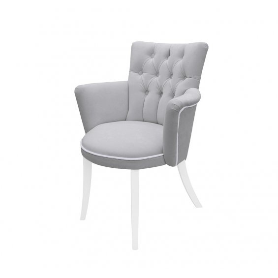 quilted grey chair for girls