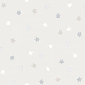 Beige wallpaper with colorful stars