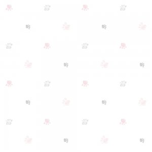 Gray and pink dog paw wallpaper