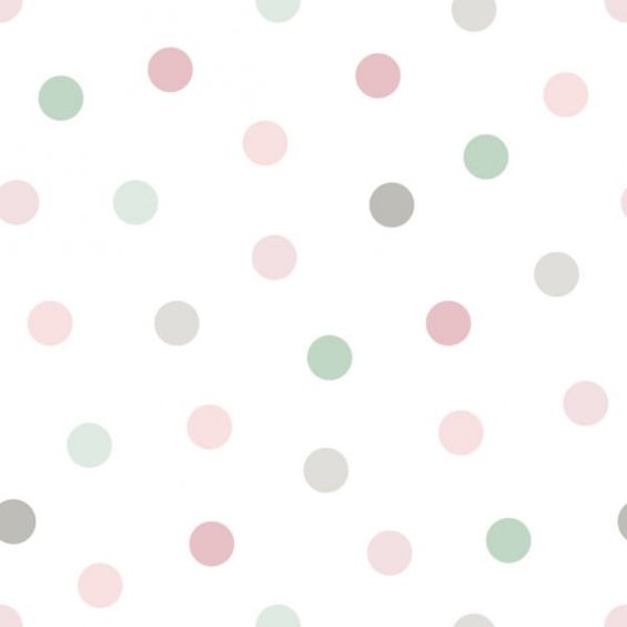 wallpaper-with-powder-gray-and-mint-polka-dots