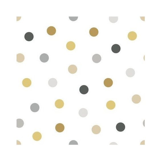 wallpaper-in-gold-gray-and-black-polka-dots