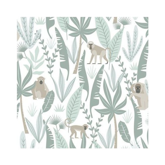 white-wallpaper-with-monkeys-among-the-leaves