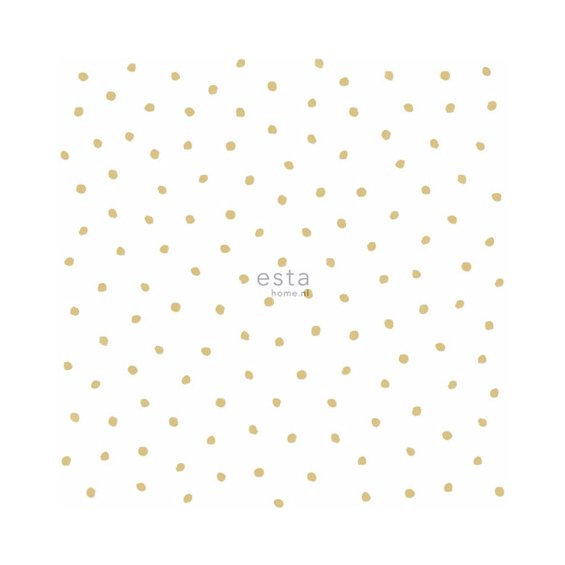 wallpaper-with-golden-polka-dots-on-a-white-background