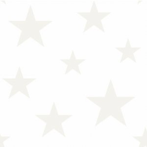 Wallpaper with stars on a shiny white background