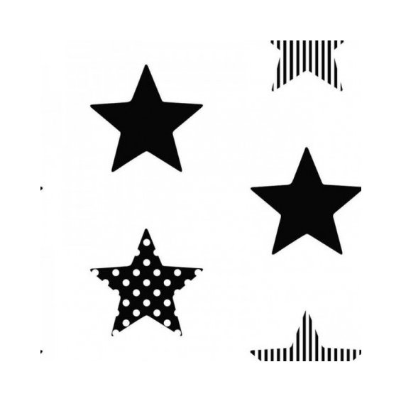 wallpaper-with-black-stars-on-a-white-background