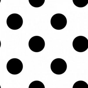 Wallpaper with large black polka dots