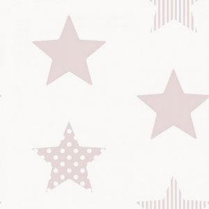 Wallpaper with powder stars on a white background