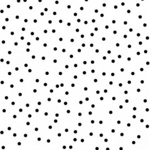 Wallpaper with black polka dots on a white background