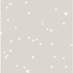 Wallpaper with white stars on a beige background