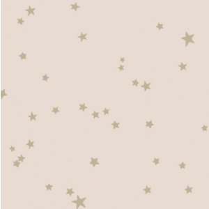 Wallpaper with golden stars on a pink background
