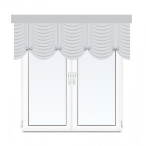 Venice valance with bows