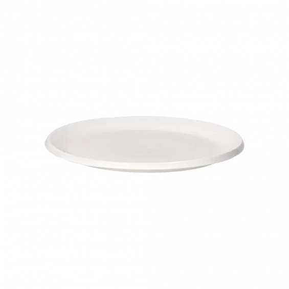 KOJIN - breakfast plate - porcelain - DIA 21,6 x H 1,9 cm - white