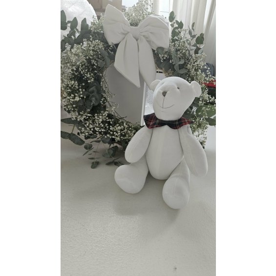 Decorative teddy bear with a collar