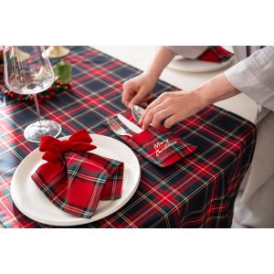 Cutlery pockets made from Scottish tartan – 10 pcs