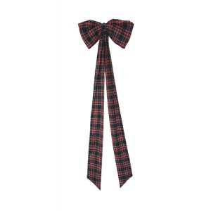 Giant bow in navy plaid pattern 190 / 200 cm