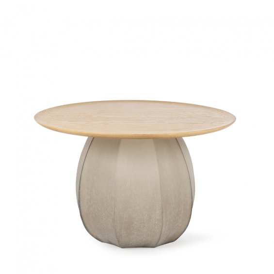 table glass smokegrey, natural oak