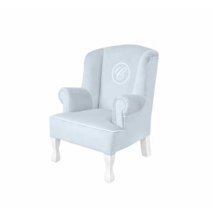 Blue mini armchair with emblem