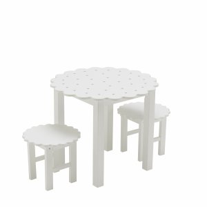 Set small table and 2 chairs round cookie 