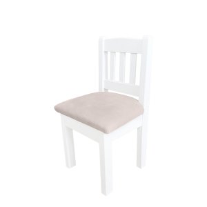 Upholstered mini chair beige