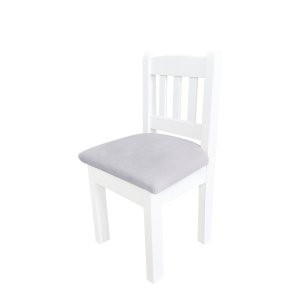 Upholstered mini chair grey