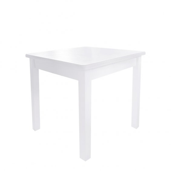 Square white table