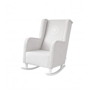 Rocking armchair Modern ivory after photo session