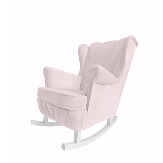 Baby pink rocking armchair Shell