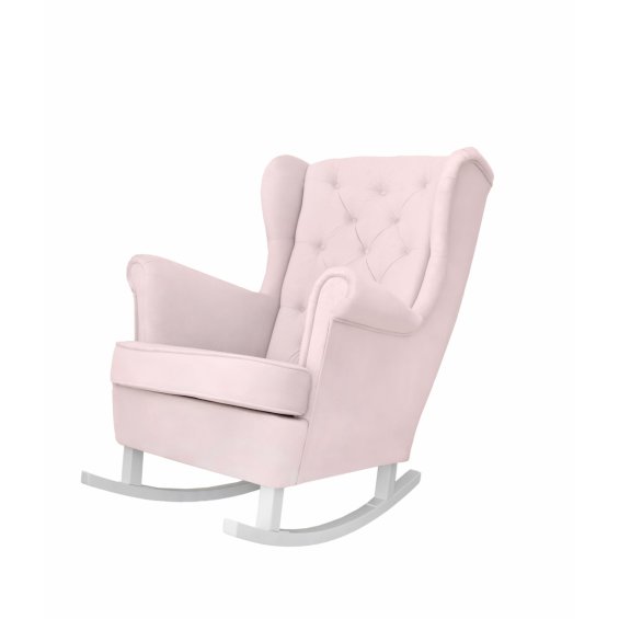 Baby pink rocking armchair