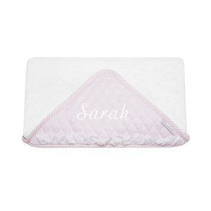 Customized towel Baby Pink with emblem