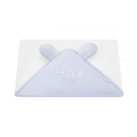 Blue towel with ears