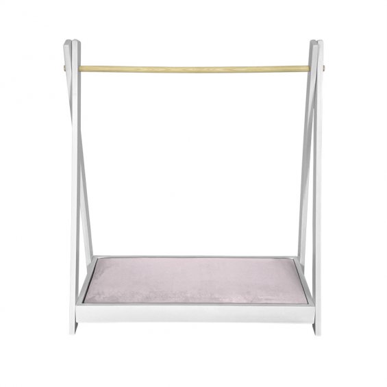 Standing hanger with baby pink shelf