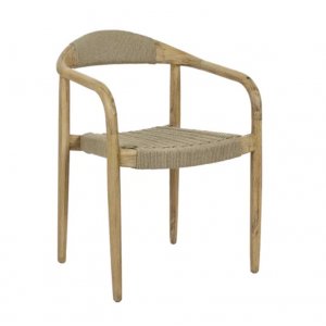 MIRA - chair - acacia wood  /  rope - L 51,6 x W 57 x H 76 cm - natural