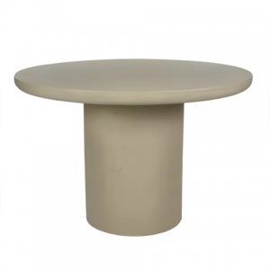 PIASTRO - table - lime plaster - DIA 150 x H 76 cm - greige