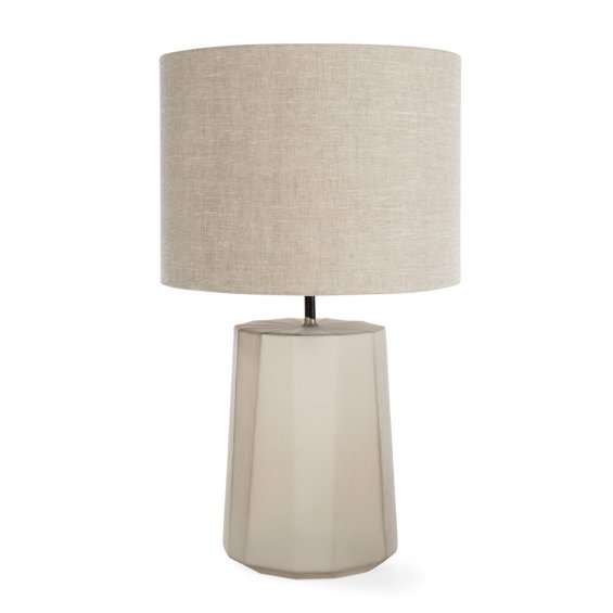 big lamp in beige with shade 
